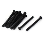 M6x70mm 10.9 Alloy Steel Button Head Hex Socket Cap Screw Bolt Black 12pcs