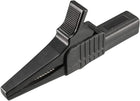 Clipuri de aligator baterie clamp electric 30A negru cu conector de 4mm Jack banană