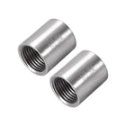 Stainless Steel 304 Cast Pipe Fittings Coupling Fitting 1/2 X 1/2 G Female 2pcs