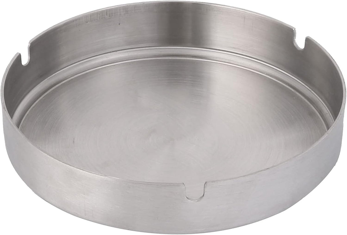 LinkMejor Metal Cylindrical Shaped Car Cigarette Holder Container Ashtray 8cm Dia