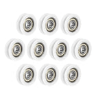 U608ZZ 608 Nylon U Groove Bearings 8x30x10mm Double Metal Shielded (GCr15) Chrome Steel Ball Bearings 10pcs