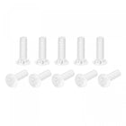 M2 x 6mm Plastic Phillips Machine Screws, PC Flat Head Machine Bolts Transparent 25pcs