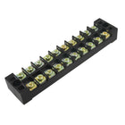 Dual Row 10 Position Screw Terminal Strip Block 600V 25A