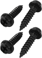 M6x30mm Iron Zinc Plated Self-Tapping Hex Flange Phillips Drive Blot Screw 4pcs