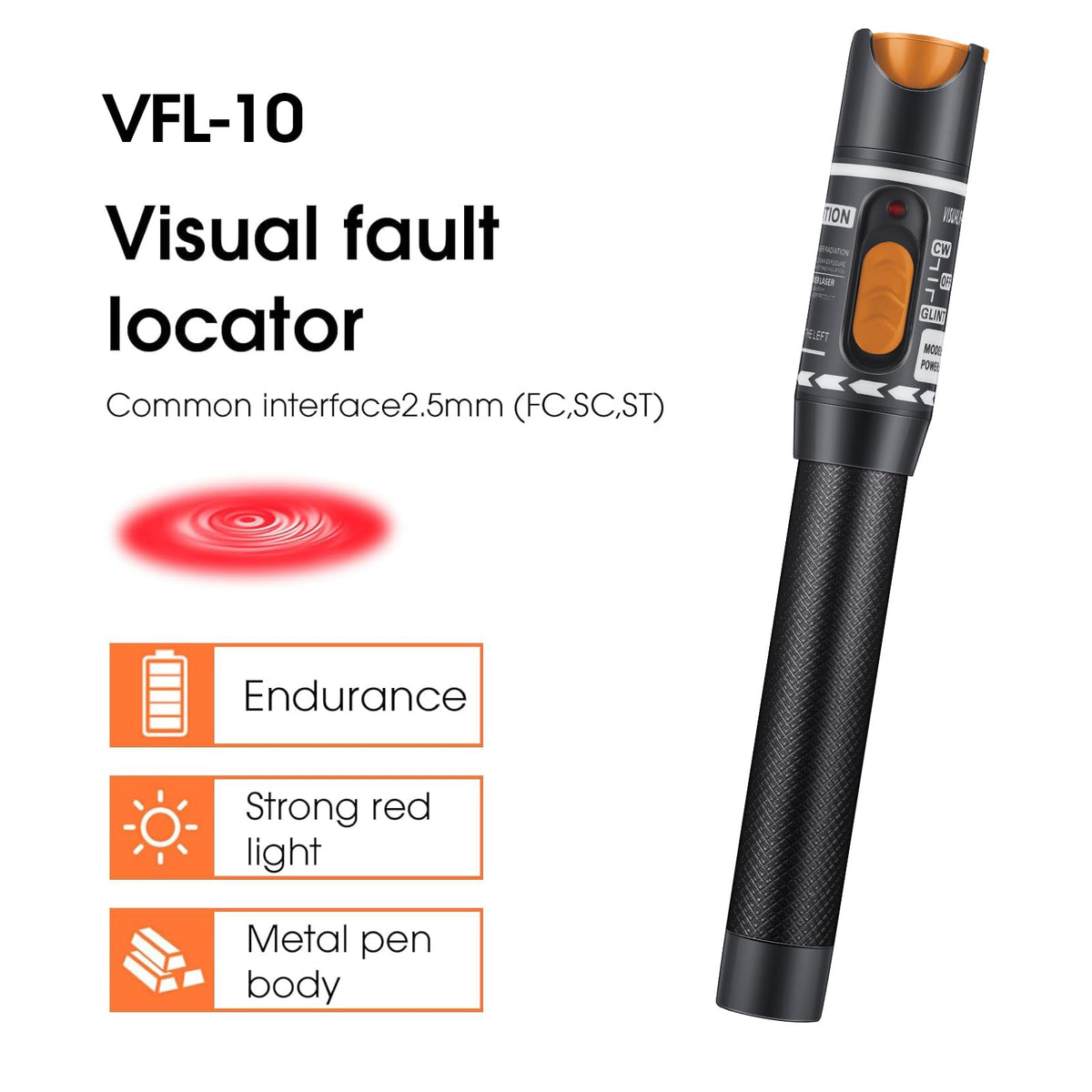 Kabel Fiber Optik Troubleshoot Kit Pencari Luka Visual LinkMejor