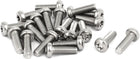 M5 x 16mm 304 Stainless Steel Torx Security Pan Head Screws Fasteners 20PCS