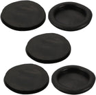 5pcs Wire Protective Grommets Black Rubber 45mm Dia Single Side Grommets