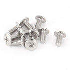 M6x12mm Male Thread Phillips Flat Head Bolt Screw Suitable for Double Bed Furniture TV Rack Wall Hanging 10pcs