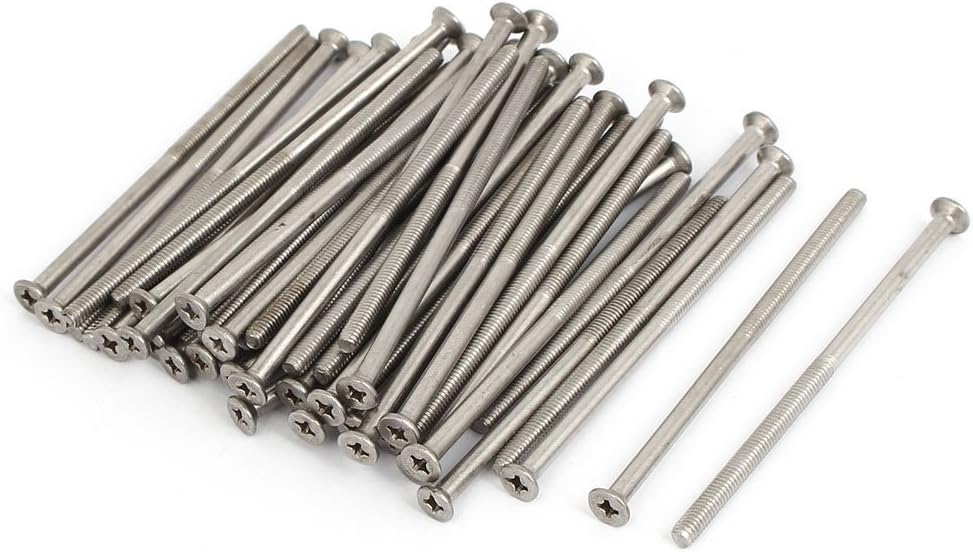 M4x80mm Countersunk Flat Head Phillips Screw Bolts 50pcs