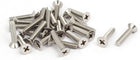 M4x20mm 316 Stainless Steel Phillips Socket Flat Head Machine Screws 25pcs