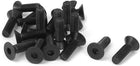 M6 x 20mm Metric Hex Socket Countersunk Head Screw Bolts Black 20PCS