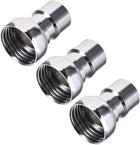 Brass Faucet Tap Quick Connector G1/2 Female Thread Hose Pipe Socket Adapter Fitting for Dishwasher Washing Machine 3pcs