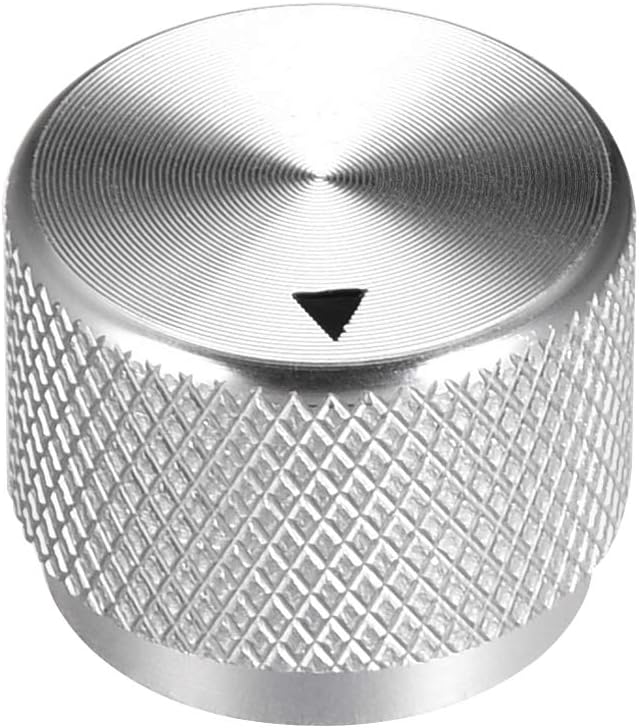 Stereo Knob, 20 * 6 * 15.5 mm Aluminium Alloy, Volume Control Knobs, Sliver