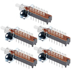 Momentary Push Button Switch 4PDT 4 Pole 12 Pin 1 Position 5pcs
