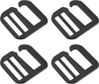 LinkMejor Metal G-Hook Webbing Buckles - Adjustable Flat Tri-Glide Slide Buckles for Backpack Strap Webbing