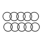 Nitrile Rubber O-Rings, 27mm OD 23mm ID 2mm Width, Metric Nitrile Rubber Sealing Gasket, Pack of 10