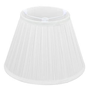 Mic Umbrelă Lumină, Umbrelă Plecată Bucățică pentru Lumină de Masă, 6" Sus x 10" Jos x 7" Înălțime, Mic Umbrelă Lumină Albă pentru Lumină de Pardoseală, Lumină suspendată (Montaj de arahnidă), Înlocuitor de Umbrelă din Tesătur