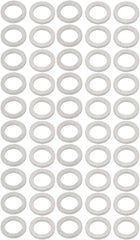 6mmx9mmx1mm Motorcycle Hardware Drain Plug Crush Aluminum Washer Seals 50pcs