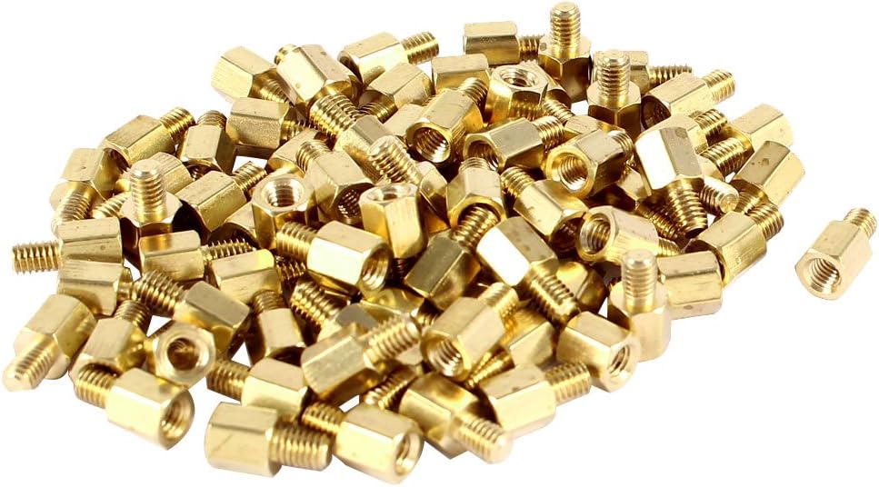88 Pcs PC PCB Motherboard Brass Standoff Hexagonal Spacer M3 5 4mm