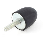 a15020900ux0148 M6 Thread Tapered Rubber Vibration Isolator Mount Damper 25mm x 30mm, Chromium Alloy Steel