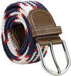 Unisex Canvas Elastikstoff Gewebte Dehnbare Mehrfarbige Bändel