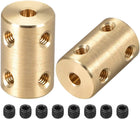 4mm to 4mm Bore Rigid Coupling Set Screw L22XD14 Copper,Shaft Coupler Connector,Motor Accessories,2pcs
