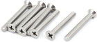 M5x40mm 316 Stainless Steel Phillips Countersunk Bolt Machine Screw 8pcs