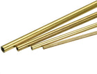 Brass Tube, 3mm 4mm 5mm 6mm OD x 1mm Wall Thickness 300mm Length Metal Tubing, Pack of 4