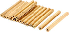 M4x55mm Female Thread Insulated Brass Standoff Hexagonal Spacer 15pcs