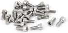 M5 x 12mm Thread 304 Stainless Steel Hex Socket Head Cap Screw Bolt DIN912 25pcs