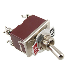 a10113000ux0239 Toggle Switch, AC 250V 15 Amp, Bat Handle On/Off DPST 4 Screw Terminals