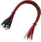 20Pcs 1.8mm Pre Wired LED, Red DC6-12V Clear Lens, Light Emitting Diodes