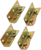 79mmx25mmx23mm Screw Fixed Bed Hinge Rail Brackets Connecting Fittings 4 Sets