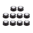 10Pcs Speaker Control Knob Power Amplifier Knob 33mm Dia. Rotary Knobs for 6mm Dia. Shaft Potentiometer