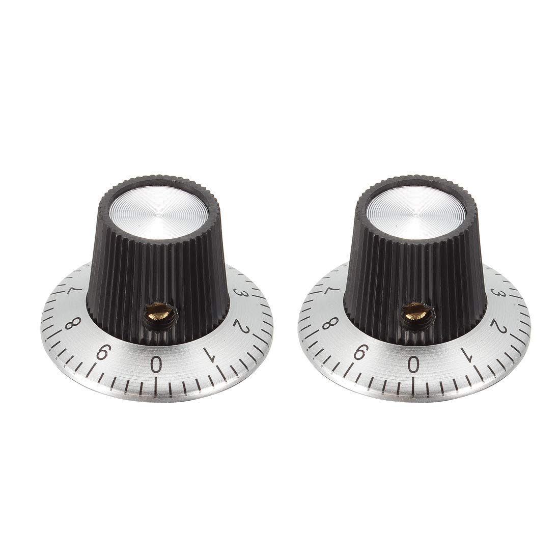 2Pcs Speaker Control Knob Power Amplifier Knob 29x18mm Digital Knob Cap for 6mm Dia. Shaft Potentiometer