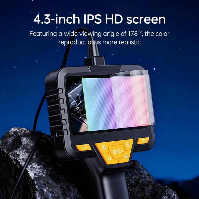 Lampa do endoskopu, 4.3" 1080P HD, 16.5ft