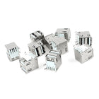 Dual USB Type A Right Angle DIP 8-Pin Female Jack Socket Connector, 10 Pieces