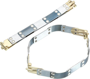 Metal Internal Flex Frames, 2 Pcs 6.30" x 0.55" Flex Frame Kiss Lock Clasp, Handbag Frame Hardware Accessories Bag Clip for DIY Clutch Coin Purse Handmade Sewing Making Craft