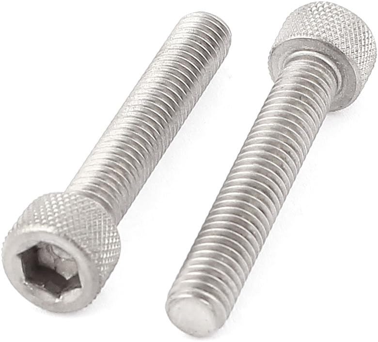M6 x 35mm 1mm Pitch Internal Hex Head Socket Screw Bolts 2pcs