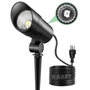 포토셀 센서가 장착된 30W LED 스포트 조명, 야외용, 플러그인 스포트 라이트