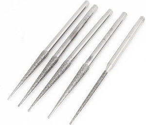3mmx70mmmx30mm Tapered Nose Diamond Mounted Point Buffing Bits 5Pcs