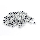 M3 x 0.5mm Zinc Plated Nylock Nylon Insert Hex Lock Nuts 100pcs