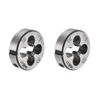 M8 X 1 Metric Round Die, Machine Thread Left Hand Threading Die, Alloy Tool Steel Screw Thread Cutting Die, 2pcs