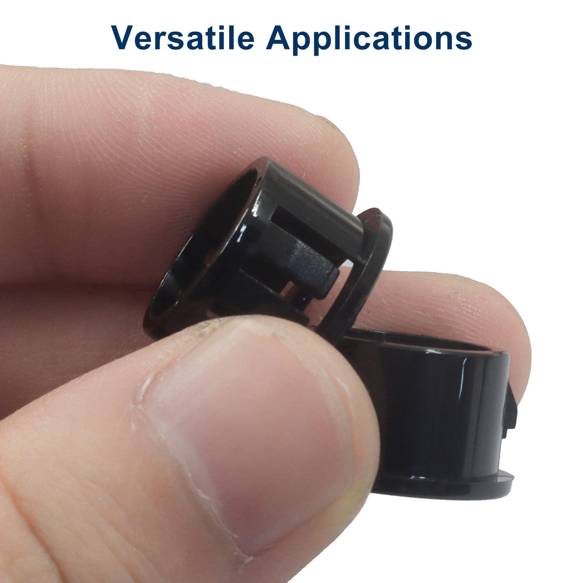 LinkMejor Bouchon de Pression Noir, 5/8" (16mm), 50 Pièces
