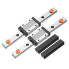 2pcs MGN12 150mm Linear Guide Rail with 2pcs MGN12H Sliding Carriage Block Bearing Steel and 2pcs Plastic Mini MGN12 Linear Guide for DIY 3D Printers and CNC Machine, Black