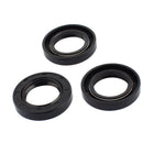 Oil Seal, TC 25mm x 40mm x 7mm Nitrile Rubber Cover Double Lip with Spring for Mechanical Motive Axle Shaft, Black Pack of 3