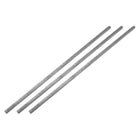 3Pcs Square Steel Bar Stock, 1/4"x1/4"x12"(6mmx6mmx305mm) 1045 Square Steel Rod Bars Precision Key Stock for Keyways Structural Support Industrial Machinery DIY Craft