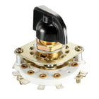 2P4T 2 Pole 4 Position Selectable 1 Deck Band Channel Rotary Switch Selector with Knob
