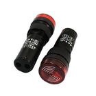 a14052300ux0017 LED Accident Signal Indicator Light with Buzzer, 18 mm, AC, 220V, Red Lamp