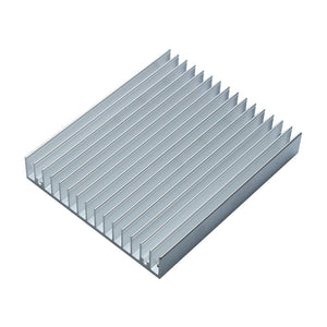 a14041100ux0543 Aluminum Heat Diffuse Heat Sink Cooling Fin 120x100x18mm Silver Tone